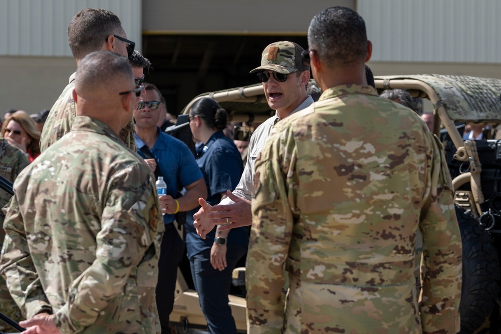 Secretary of War visits the 156th Wing