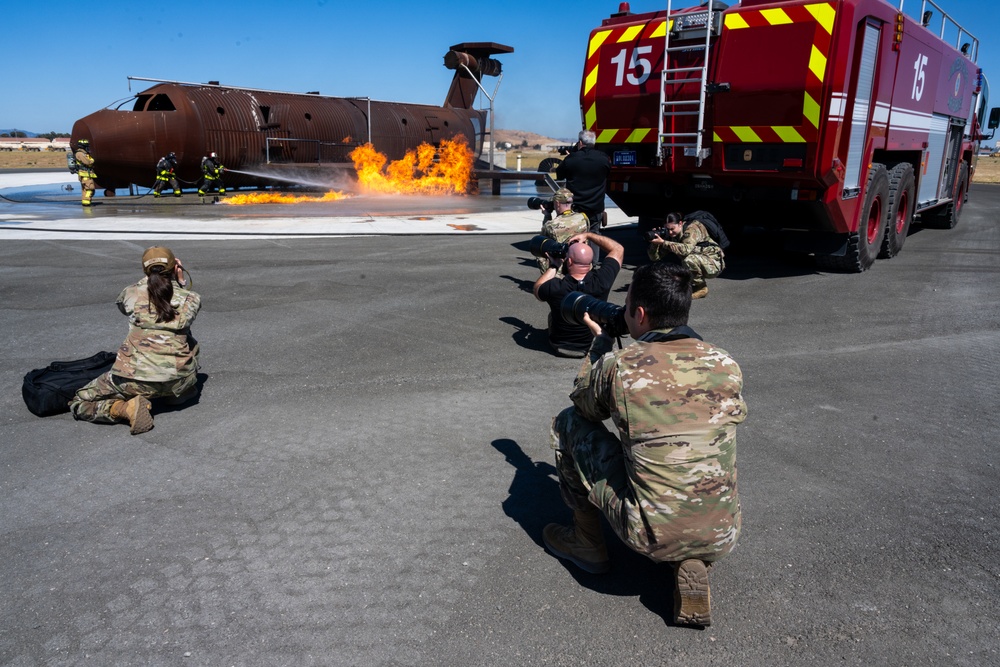 Team Travis partners with SFO firefighters in live-fire training
