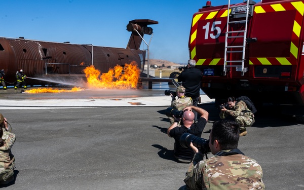 Team Travis partners with SFO firefighters in live-fire training