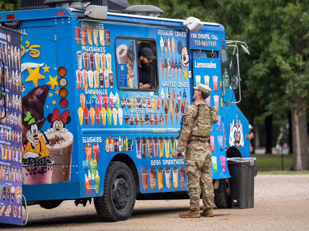Task Force Magnolia patrolling National Mall