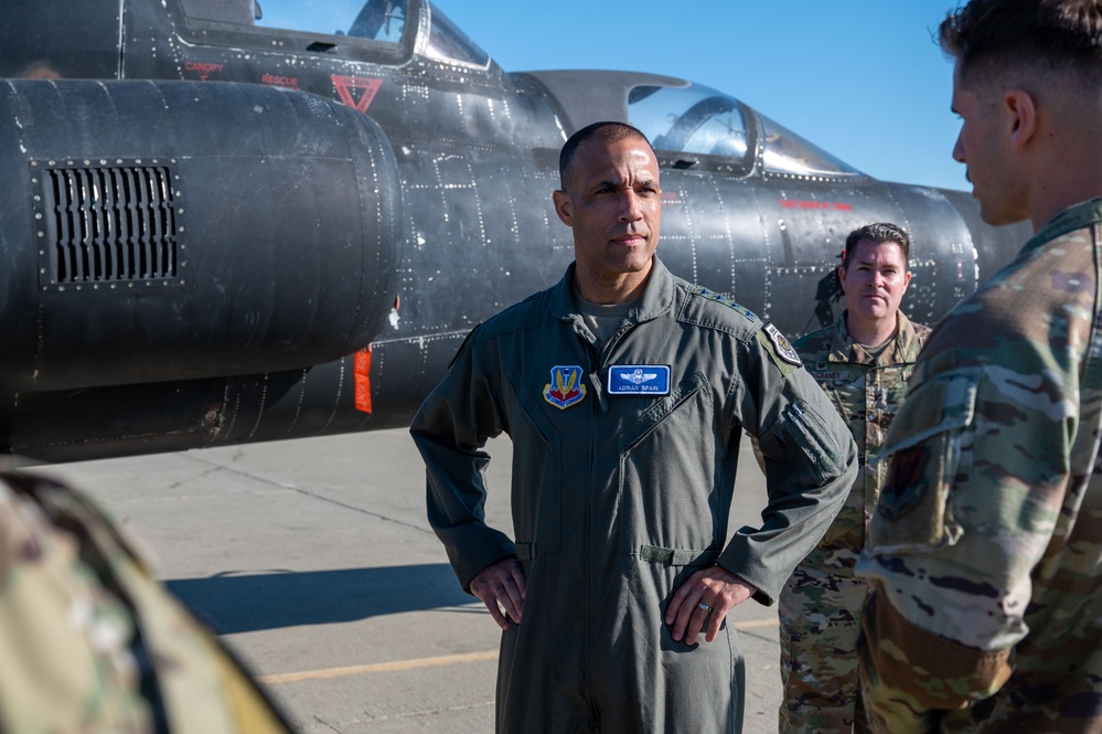 ACC command team visits Beale AFB