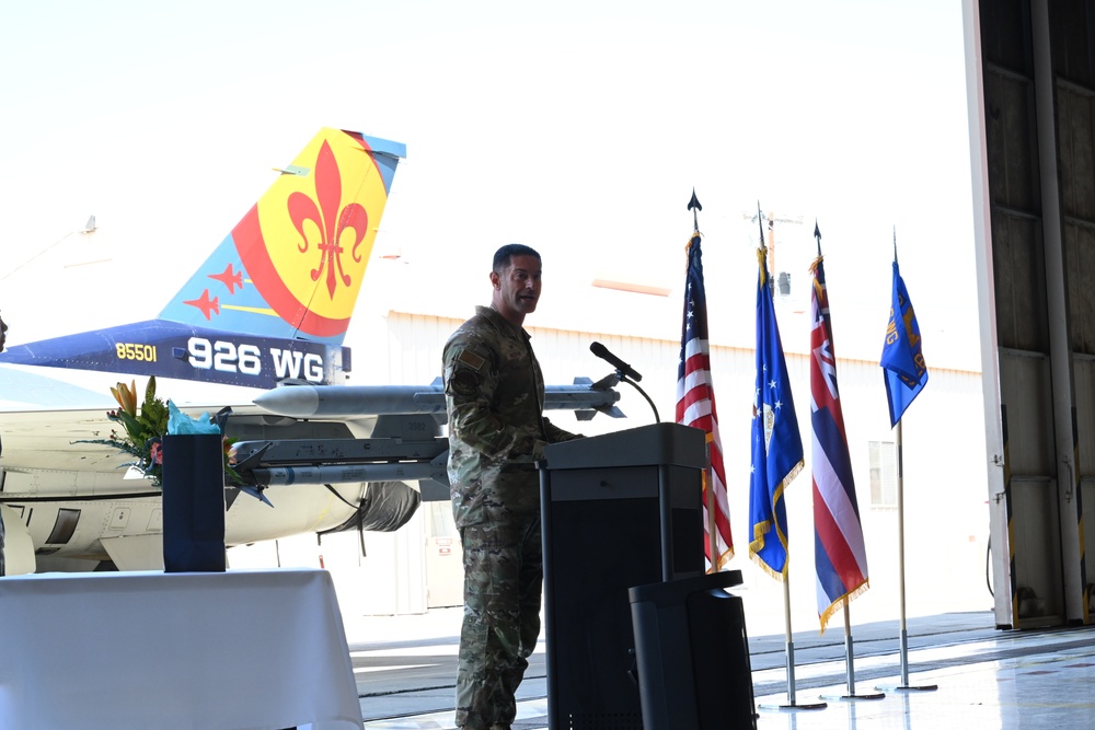 926th FSS Assumption of Command Ceremony
