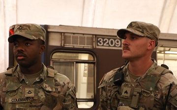 Taskforce Magnolia patrolling Dupont Circle Station