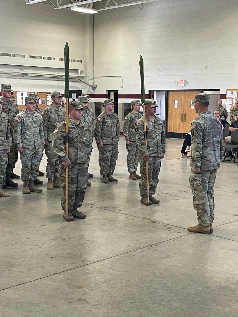 824th and 106th Engineer Detachments inactivation ceremony