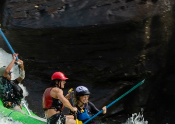 Thrill seekers take on rapids