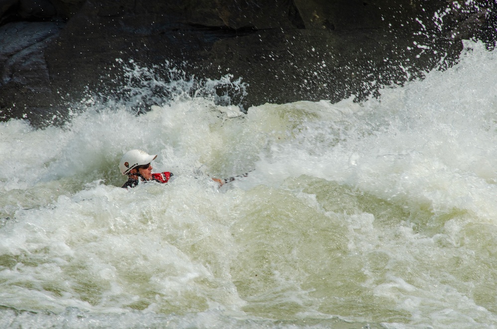 Thrill seekers take on rapids