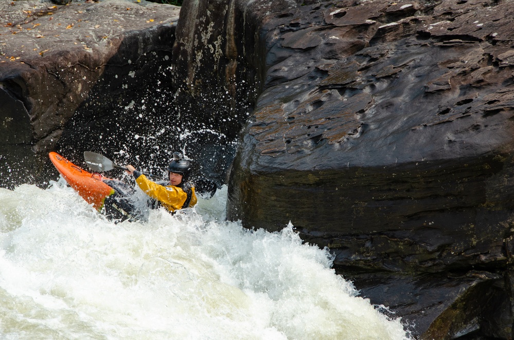 Thrill seekers take on rapids