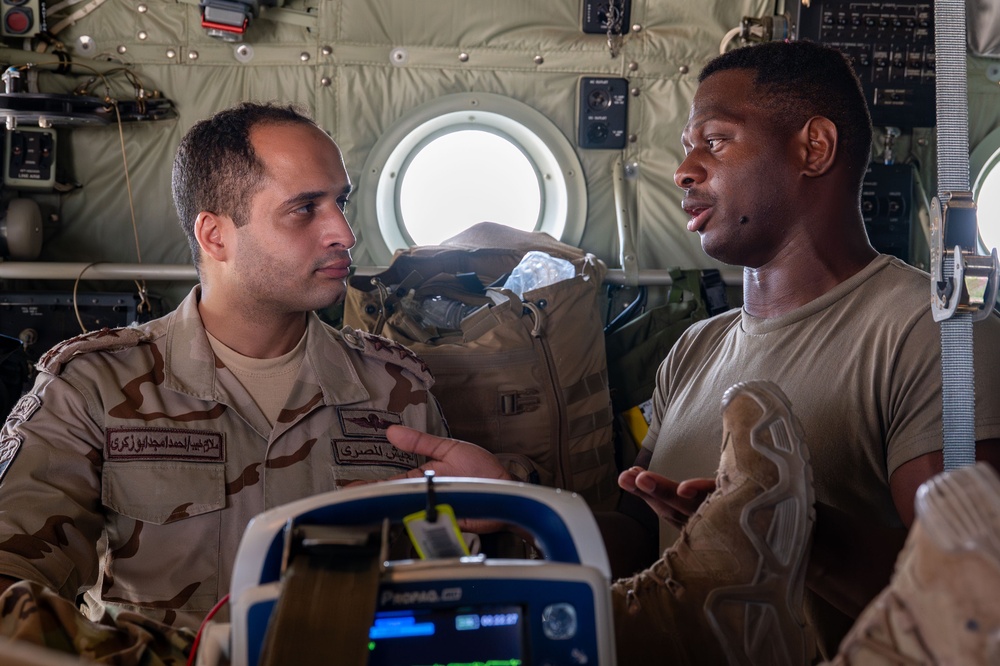 BRIGHT STAR 25: USAF, USN and EAF Aeromedical Evacuation and CCATT skill exchange