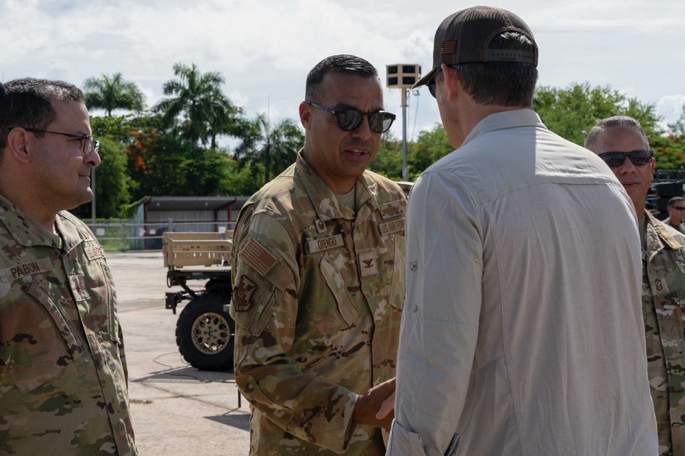 Secretary of War visits the 156th Wing