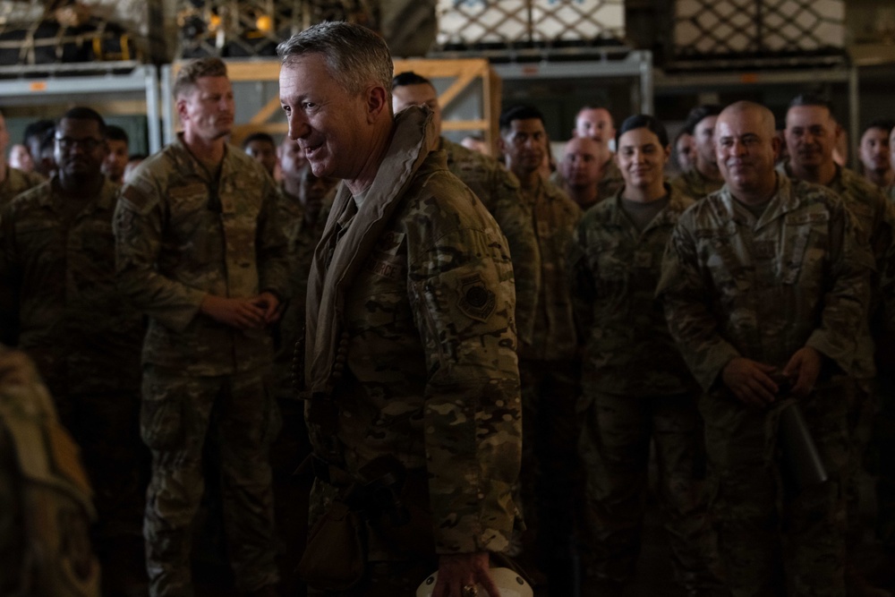 Secretary of War visits the 156th Wing