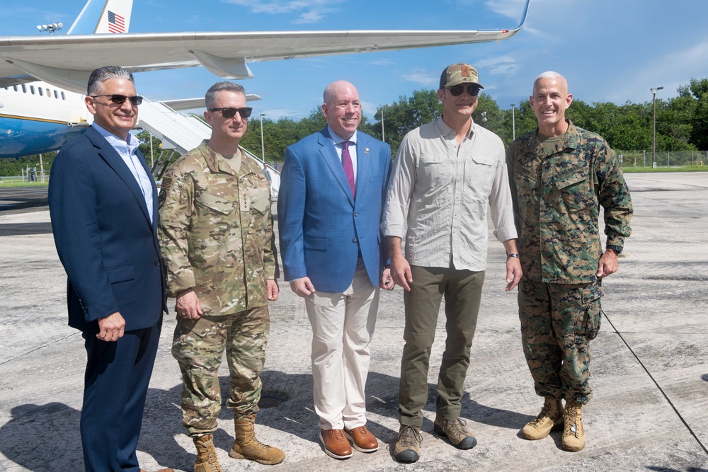 Secretary of War visits the 156th Wing