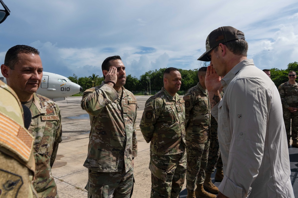 Secretary of War visits the 156th Wing