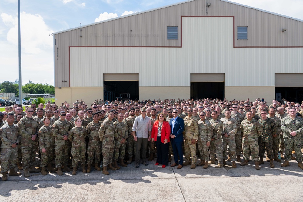 Secretary of War visits the 156th Wing