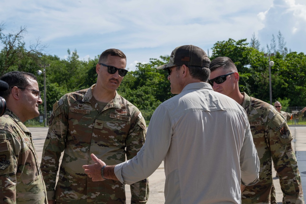Secretary of War visits the 156th Wing