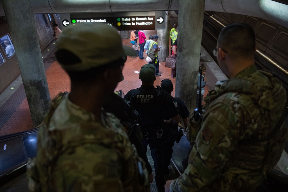 JTF - DC patrols with Metro Transit Police partners