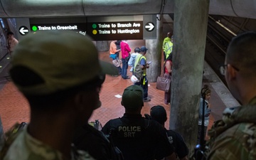 JTF - DC patrols with Metro Transit Police partners