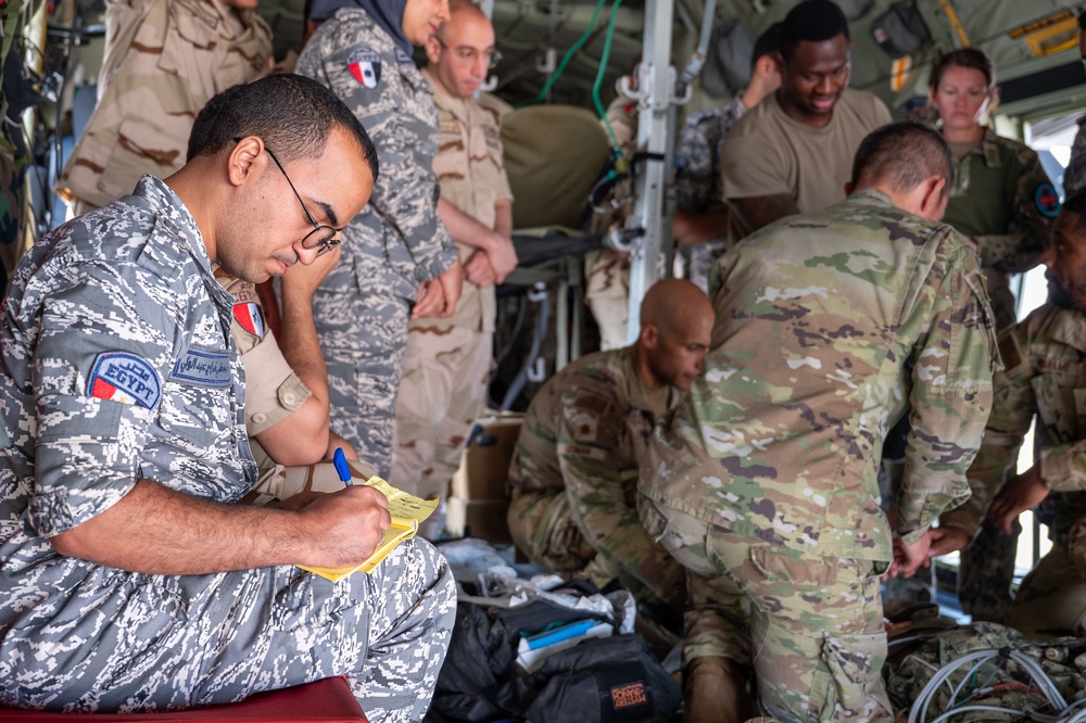 BRIGHT STAR 25: USAF, USN and EAF Aeromedical Evacuation and CCATT skill exchange