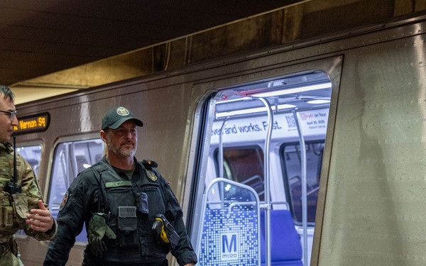 JTF - DC patrols with Metro Transit Police partners