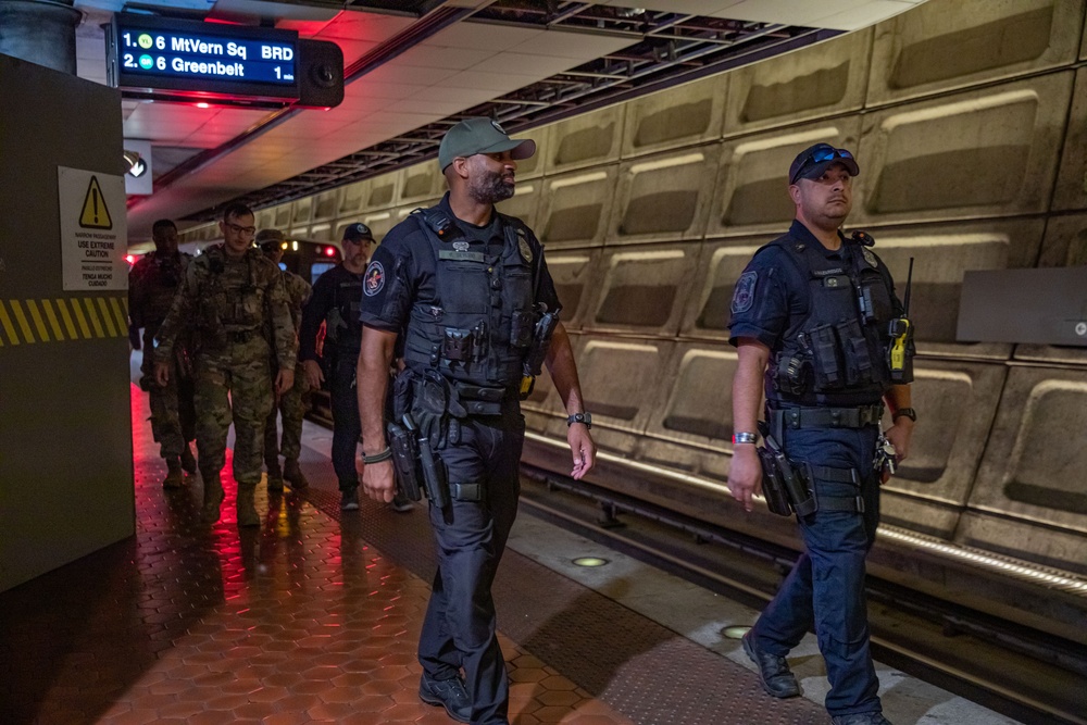 JTF - DC patrols with Metro Transit Police partners