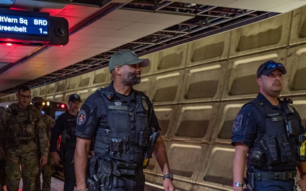 JTF - DC patrols with Metro Transit Police partners