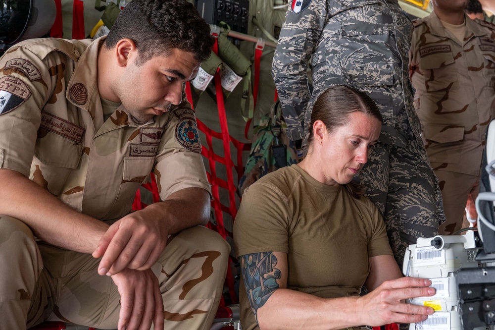 BRIGHT STAR 25: USAF, USN and EAF Aeromedical Evacuation and CCATT skill exchange