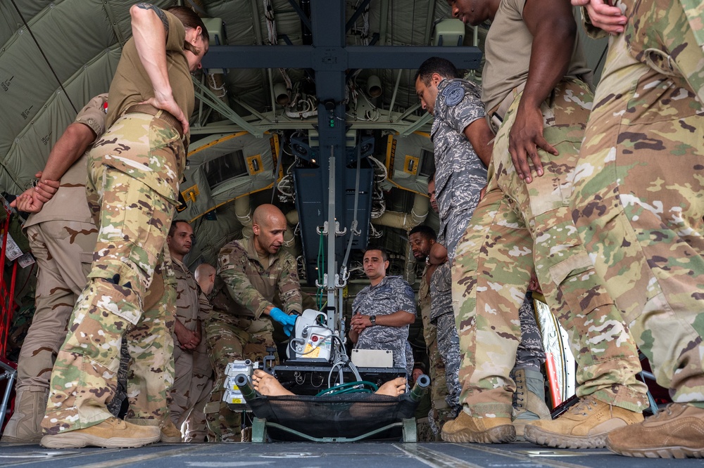 BRIGHT STAR 25: USAF, USN and EAF Aeromedical Evacuation and CCATT skill exchange