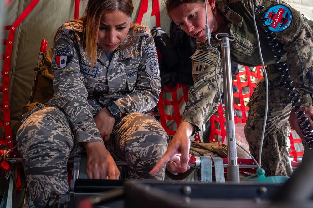 BRIGHT STAR 25: USAF, USN and EAF Aeromedical Evacuation and CCATT skill exchange