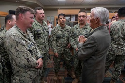 Retired Seabee Celebrates 93rd Birthday with NCBC Gulfport Chief Selects