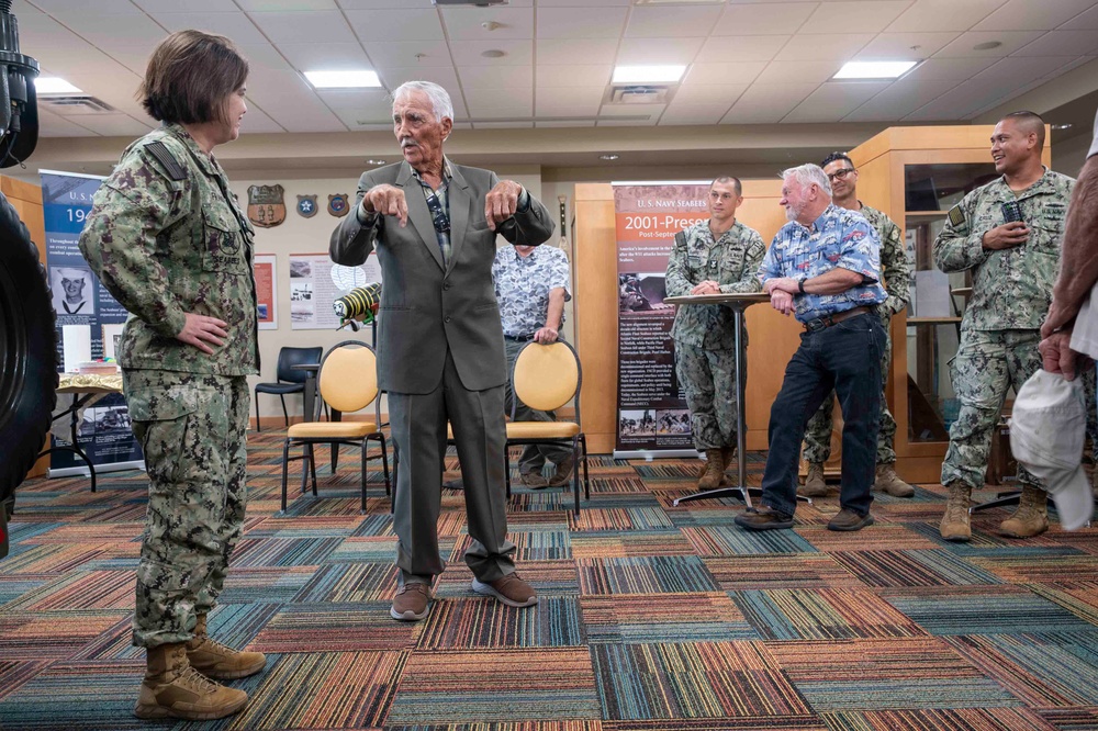 Retired Seabee Celebrates 93rd Birthday with NCBC Gulfport Chief Selects