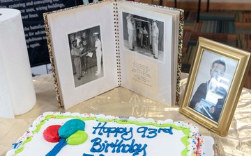 Retired Seabee Celebrates 93rd Birthday with NCBC Gulfport Chief Selects