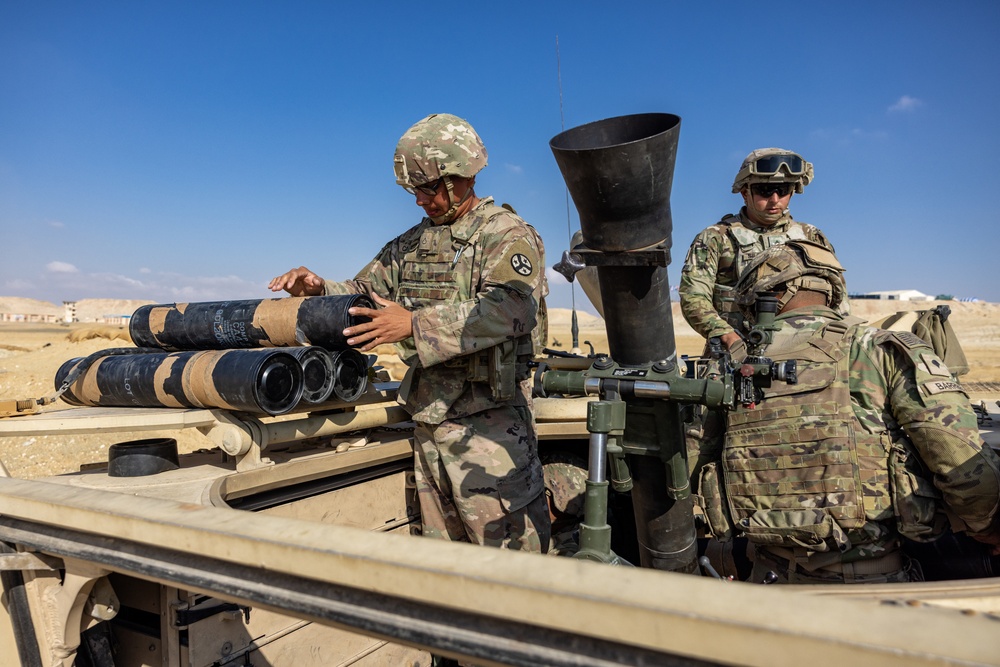 BRIGHT STAR 25: Mortar live fire