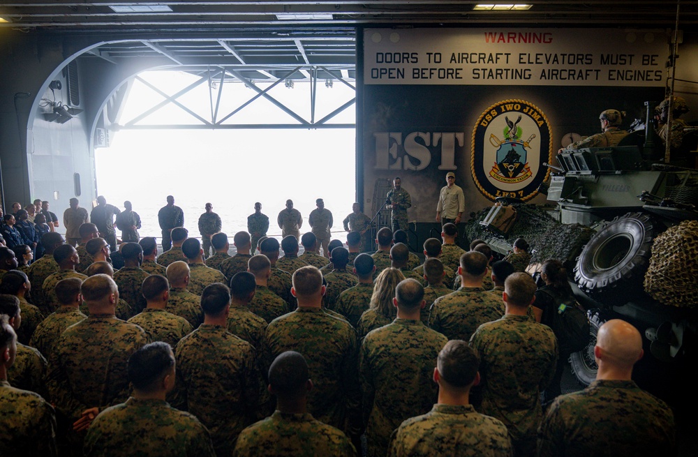 CJCS on USS Iwo Jima