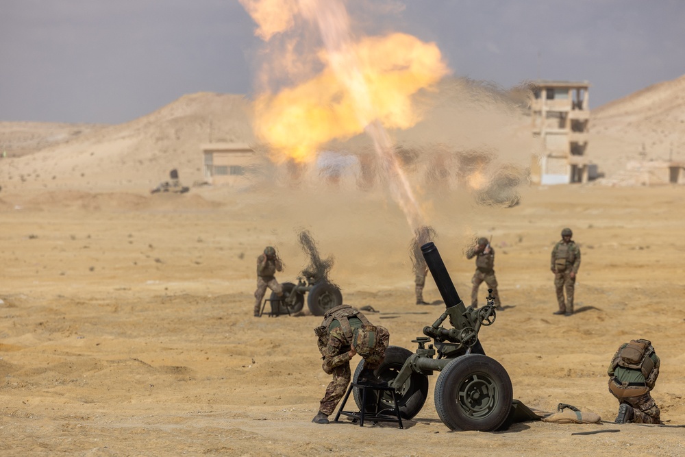 BRIGHT STAR 25: Mortar live fire