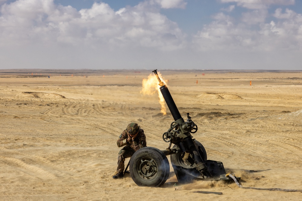BRIGHT STAR 25: Mortar live fire