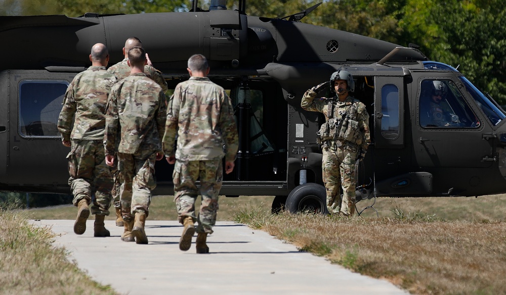 70th MPAD's Capt. Coker Departs With Missouri Guard Leadership for Change of Command Ceremony