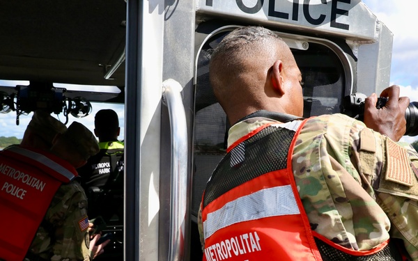 DCNG Senior Leaders Partner with MPD Harbor Patrol Unit