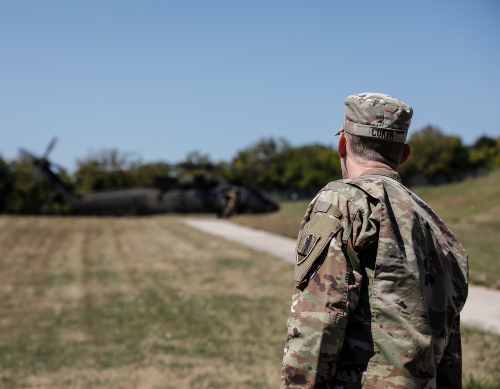 70th MPAD's Capt. Coker Departs With Missouri Guard Leadership for Change of Command Ceremony