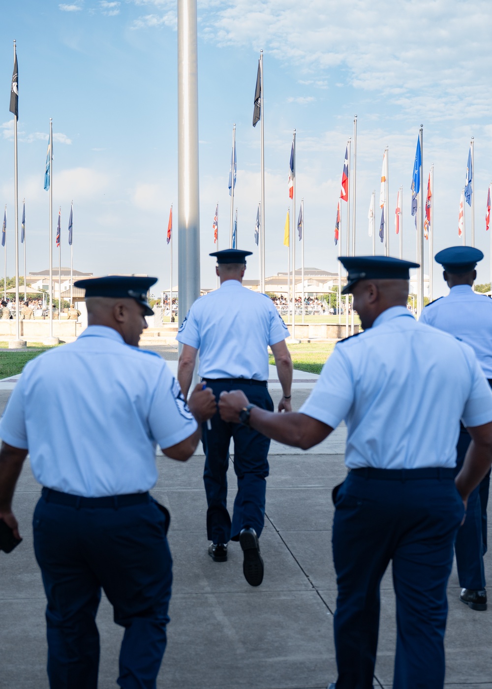 350 SWW leadership visit U.S. Air Force BMT graduation