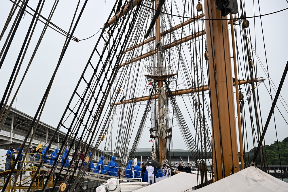 The USCGC Eagle visits Panama