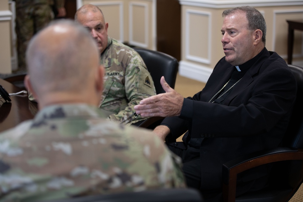 Auxiliary Bishop Visits D.C. Armory