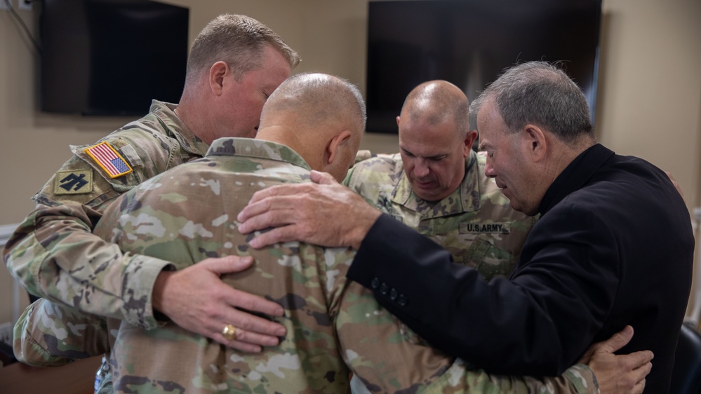 Auxiliary Bishop visits D.C. Armory