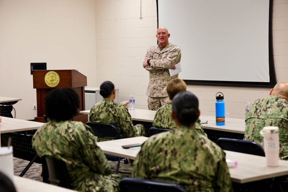 NMRTC Twentynine Palms welcomes MCAGCC Chief of Staff Col. Ronald D. Storer for Leadership Training