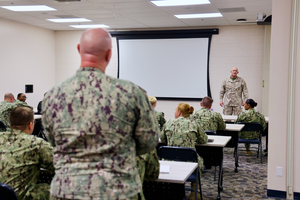 NMRTC Twentynine Palms welcomes MCAGCC Chief of Staff Col. Ronald D. Storer for Leadership Training