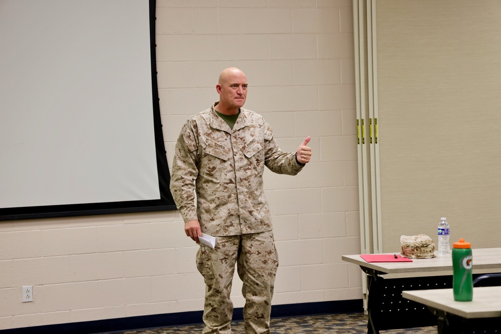 NMRTC Twentynine Palms welcomes MCAGCC Chief of Staff Col. Ronald D. Storer for Leadership Training