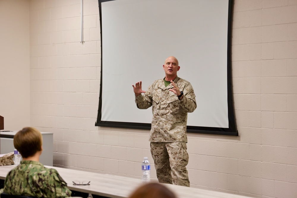 NMRTC Twentynine Palms welcomes MCAGCC Chief of Staff Col. Ronald D. Storer for Leadership Training