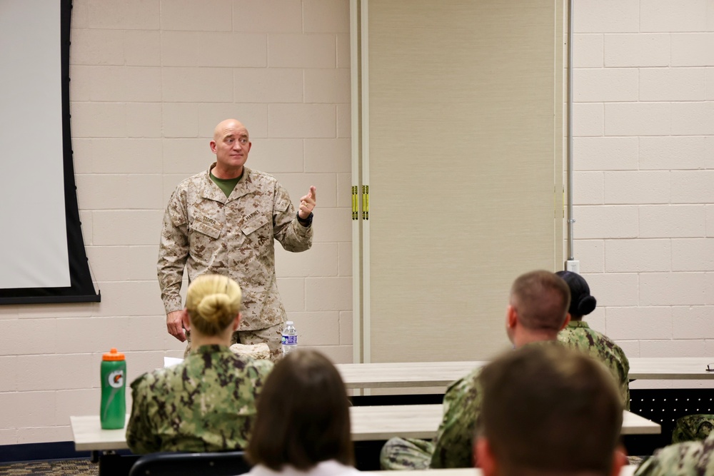 NMRTC Twentynine Palms welcomes MCAGCC Chief of Staff Col. Ronald D. Storer for Leadership Training