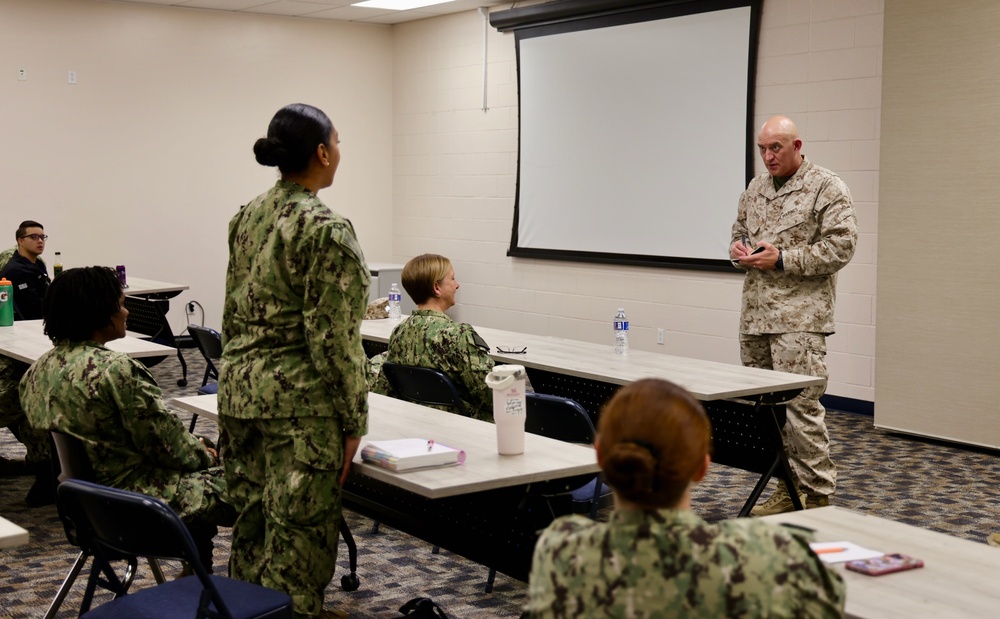 NMRTC Twentynine Palms welcomes MCAGCC Chief of Staff Col. Ronald D. Storer for Leadership Training