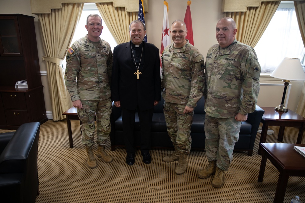 Auxiliary Bishop Visits D.C. Armory