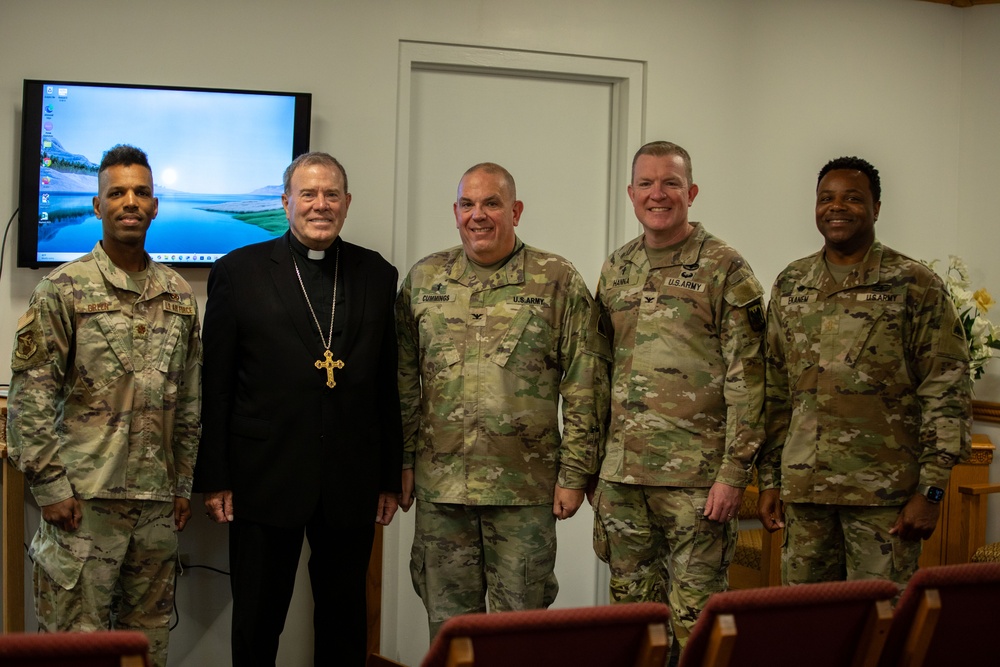 Auxiliary Bishop Visits D.C. Armory