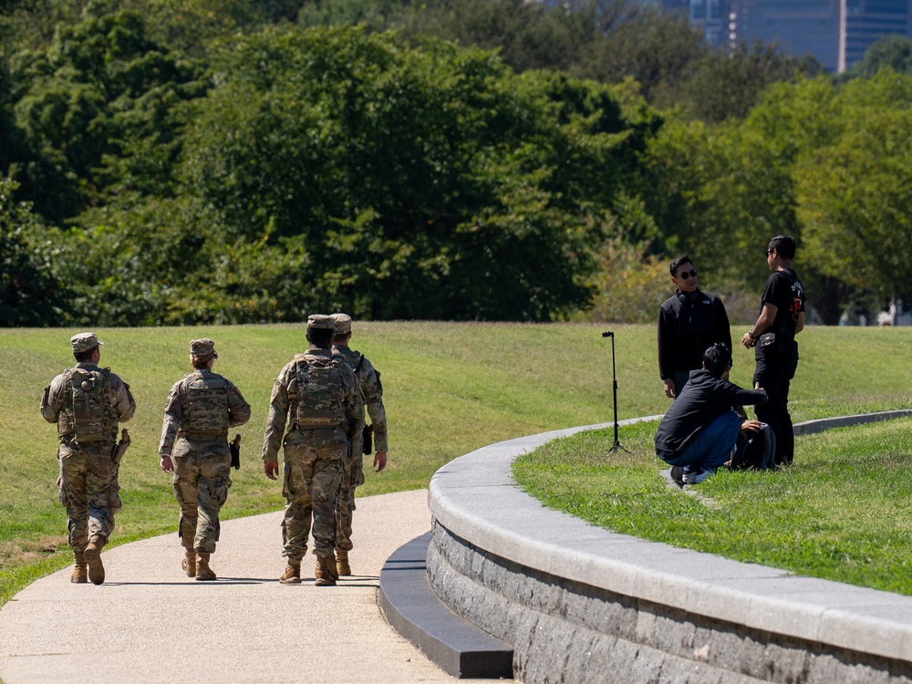 Task Force Magnolia patrolling National Mall